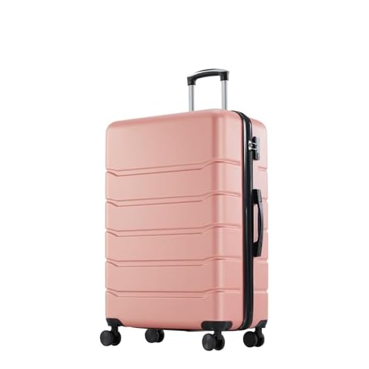 Best luggage tsa padlocks rose gold Sweetcrispy Lightweight Carry On Luggage