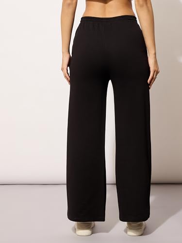 Image of barcino Black Terry New York Print Track Pants