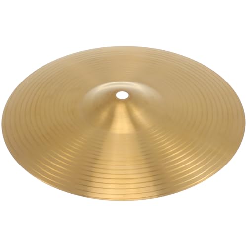 HEALEEP 9.84 Inch Jazz Drum Cymbal Crash Ride Hi-Hat Brass Cymbals for Beginner and Professional Percussion Players Durable Musical Instrument Component
