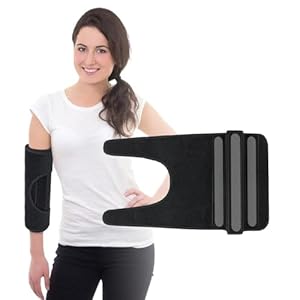 Elbow Splint Arm Brace Cubital Tunnel for Sleeping Night Splint Ulnar Nerve Entrapment Elbow Immobilizer Arthritis Sleeve Elbow Extension Brace for Tendonitis Tennis Pain Relief Elbow Stabilizer (Medium)