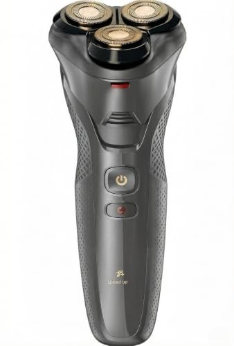 Image of rategist 3 in 1- Electric Razor for Men: IPX7 Waterproof Electric Shavers for Men - One Touch Acceleration, Professional Results at Home - 4D Floating Blades, Travel Grooming Kit, Metallic Black