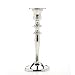Hosley 8" High Silver Finish Taper Candle Holder. Ideal Gift and Use for Weddings, Party, Spa or Aromatherapy W1