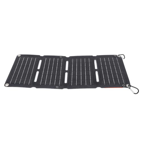 SIXRUN 40W Panneau Solaire USB Pliable avec PD60W 5V USB A pour Camping en Plein Air, Chargeur pour Téléphone et Tablette