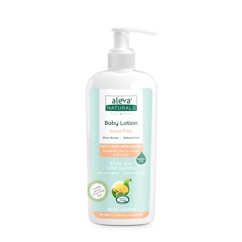 Image of Aleva Naturals Daily Soothing Moisturizer | For Sensitive Dry Skin | Face and Body Lotion | Made with Natural and Organic Ingredients | for Babies and Toddlers - 8 fl. oz / 240ml