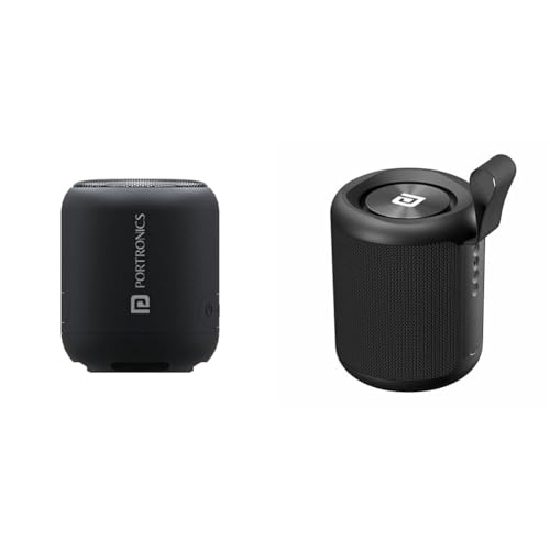 Image of Portronics SoundDrum 1 10W TWS Portable Bluetooth 5.3 Speaker with Powerful Bass, Inbuilt-FM & Type
