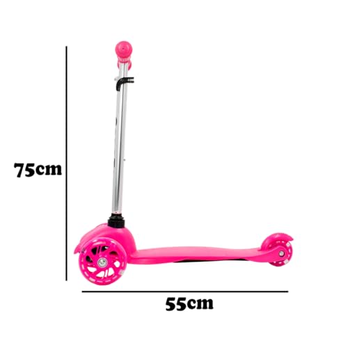 Patinete De Criança 3 (Três) Rodas Com Led De Menino Menina Masculino Feminino Infantil Juvenil 6 a