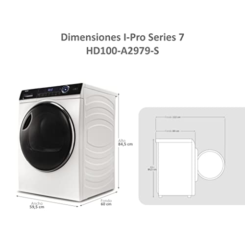 Haier-I-PRO-SERIES-7-HD100-A2979-S-Secadora-bomba-de-calor-10-kgs-Tambor-XXL-con-led-14-programas-i-Time-i-Refresh-microvapor-Antiarrugas-67dba-A