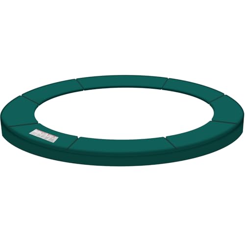 Baunsal® Trampolin Randabdeckung Ø 270 cm mit 38 cm breite in grün und 30 mm dick Federabdeckung Randschutz Schutzrand Umrandung Abdeckung Rand Polster Trampolin Ersatzteile Trampolin Outdoor