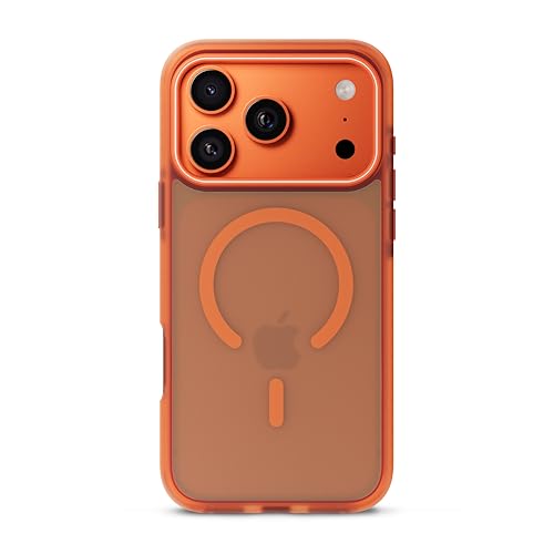 Image of CASEGEAR Bold Pro Back Cover Case Compatible with iPhone 17 Pro Max | 14.8 Feet Drop Protection | Compatible with MagSafe | 360 Complete Protection | Shockproof & Scratch Resistant | Orange