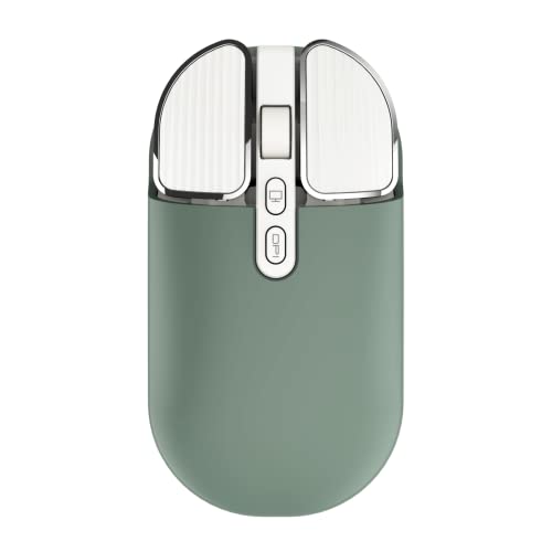 Image of 2.4G Wireless Rechargeable Mouse with USB Receiver,One Click Return to Desk,Mute Button,Power Saving, 2400DPI Optical Cute Girls Mouse for Laptop,Notebook,PC,Tablet (Green)