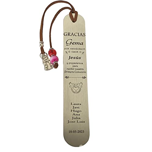 Marcapaginas para catequista, Punto de libro para personalizado