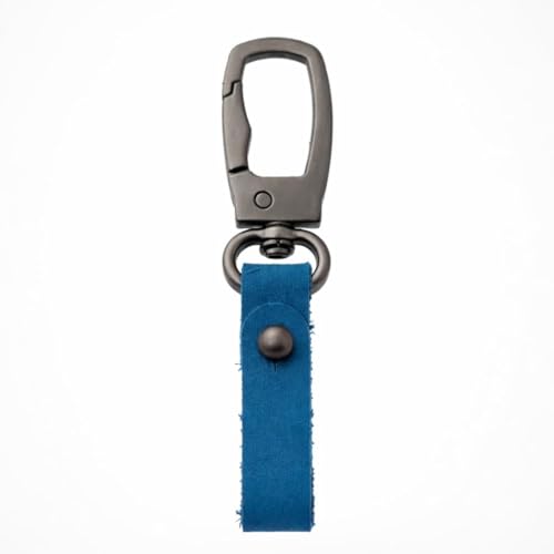 Image of THE MEN THING - Stylish Multicolor Stainless Steel Keychain for Men & Boys (FORGECLIP BLUE)