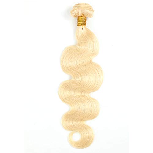Mesariel 613 Blonde Human Hair Bundles 1pcs/100g Grade 10A Light Blonde Body Wave Bundles 20"