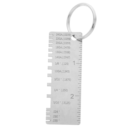 Herramienta de inspección de acero inoxidable Medidor de espesor metálico para mediciones precisas Fácil de usar Medidor de soldadura para profesionales Herramienta versátil de medición de cables miniatura 1