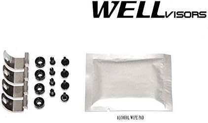 WellVisors Window Visors Wind Deflectors Compatible with Nissan 2013-2021 NV200 Front Only with Black Trim Rain Guards 3-847NS010