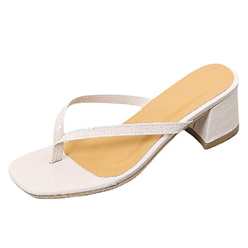 Sandales pour femmes talons hauts pantoufles d'été robe sans lacet