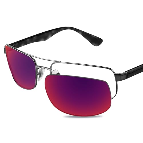 Image of 100% Precise-Fit Replacement Sunglass Lenses for RayBan RB3445 61mm