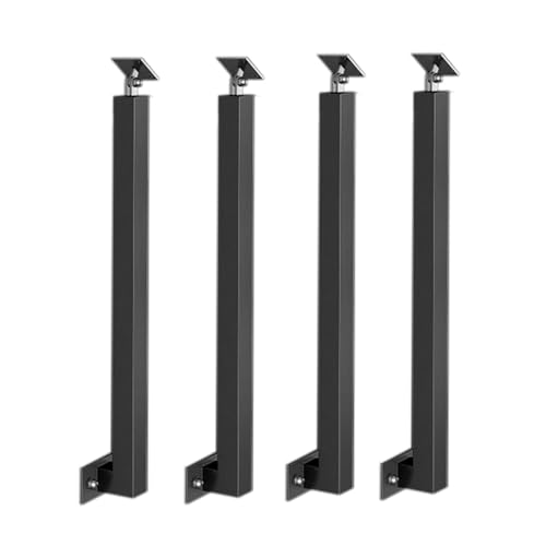 Adjustable Iron Stair Railings with Brackets - Perfect for Commercial Corridors, Staircase Design, Safety &amp; Style, Durable and Easy to Install