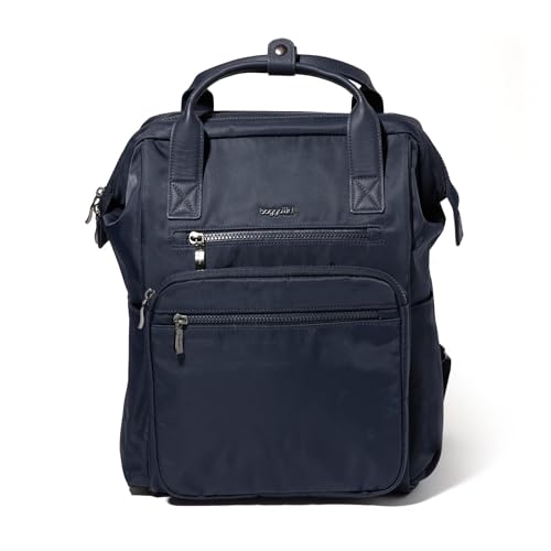 Image of Baggallini Chelsea Laptop Backpack, French Navy Twill