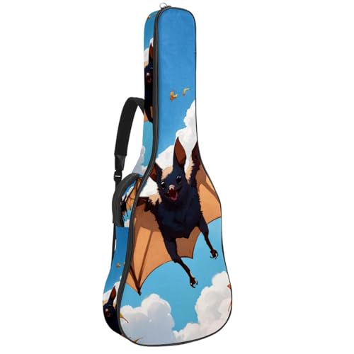Sac de transport étanche pour guitare acoustique 101,6 cm rembourré noir
