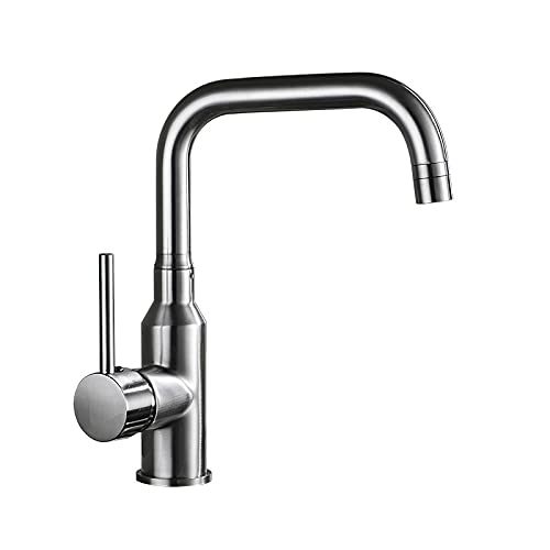 Robinet de salle de bain rotatif en laiton massif au design épuré