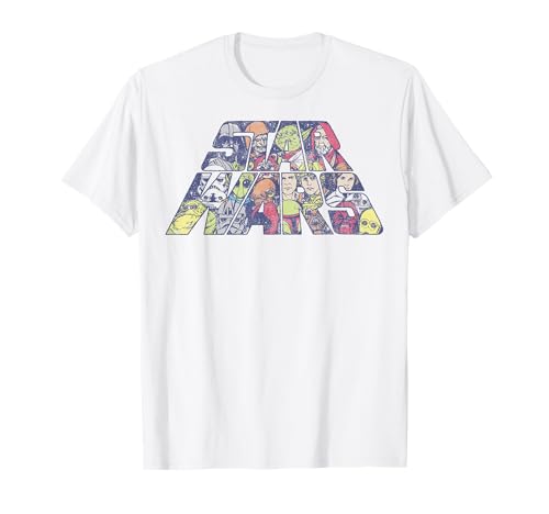 T-shirt Star Wars imprimé vêtement geek coton col rond original