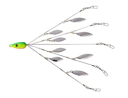 iLure Alabama Umbrella Rig with 5 arm 8 Blade for bass Fishing Lure