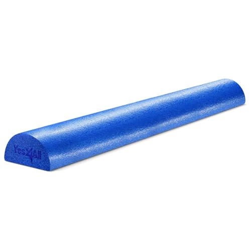Image of Yes4All Medium Firm Half Foam Rollers for Post-Workout Relaxation, 12 /18 /24 /36 inch PE Foam Roll for Back Massage & Yoga Exercise