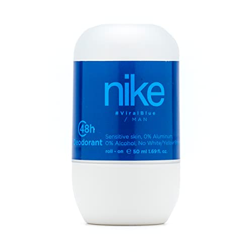 Image of Nike Viral Blue Deodorant Roll-On for Men - Long Lasting Freshness, 50ml