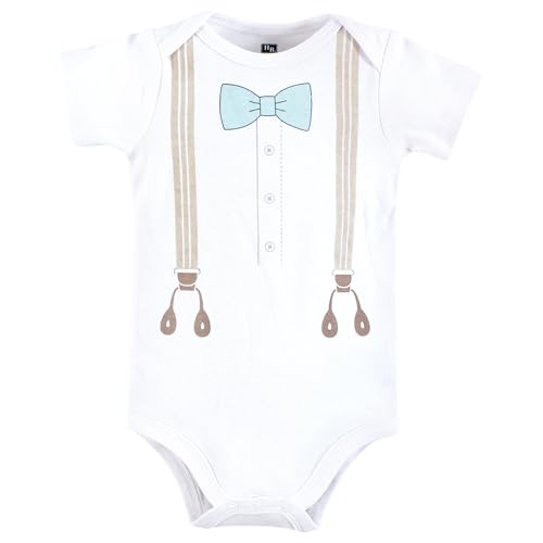 Image of Hudson Baby Unisex Baby Cotton Bodysuit, Pant and Shoe Set