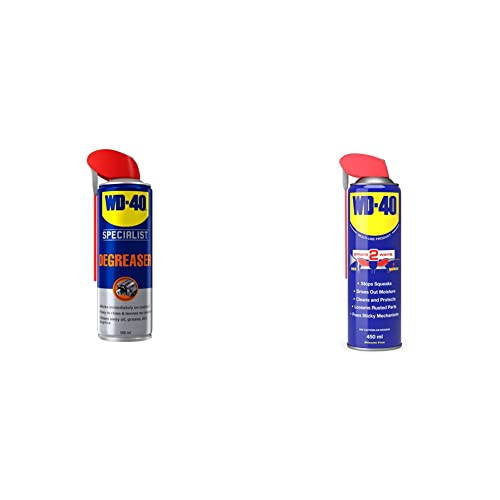 WD-40 Specialist Degreaser Spray - Professional Strength, Heavy Duty Cleaner & Degreaser For Tough Grease & Grime and Multi-Use Product Smart Straw 450ml