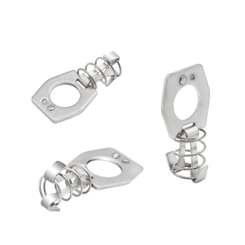 Image of RV Water Heater Cam Lock - 6 Pack - Silver - Modern Style - Bolt Mount - RV Water Heater Door Latch
