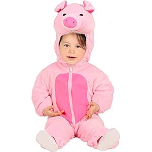 Fiestas Guirca, S.L. Disfraz de Cerdito Rosa para bebé T-12/24 Meses