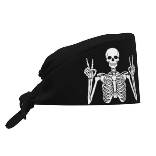 Image of Working Cap, Scrub Cap with Sweatband, Adjustable Tie Back Hat Breathable Headgear for Women /Men