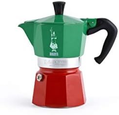 Bialetti Moka Express Espresso Maker, Green/Red (3CUP)