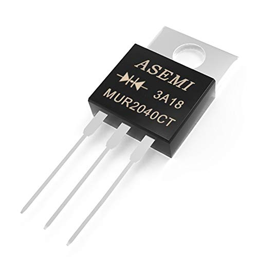 ASEMI MUR2040CT 20A 400V TO-220AB Fast Recovery Rectifier Diode (Pack of 5pcs)