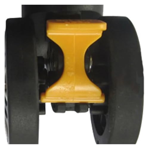 1 Pair A19 Replacement Luggage Wheels Repair Accessories Mute Brake Wheel(Double Row Wheel bla)2