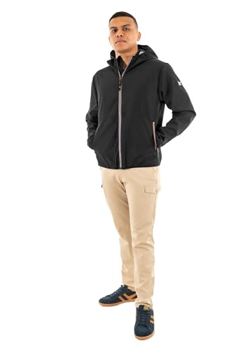 Kaporal, Veste, pour Homme, 100% Polyester, Col capuche, Coupe Regular, Couleur Black, Taille 2XL