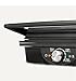 Amazon Basics Elektrischer Kontaktgrill mit Temperaturregelung, Antihaftplatten, 2000W, Schwarz