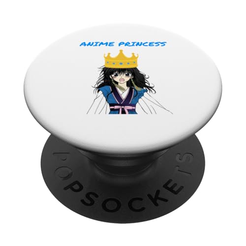 Princesa de Anime, fanáticos del Libro Manga, Regalos de Anime, Amor japonés PopSockets PopGrip Adhesivo