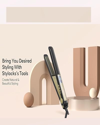 Plancha para el cabello profesional con revestimiento en nano-titanio, plancha 2 en 1 para alisar el cabello y darle brillo, plancha dual voltaje miniatura 5