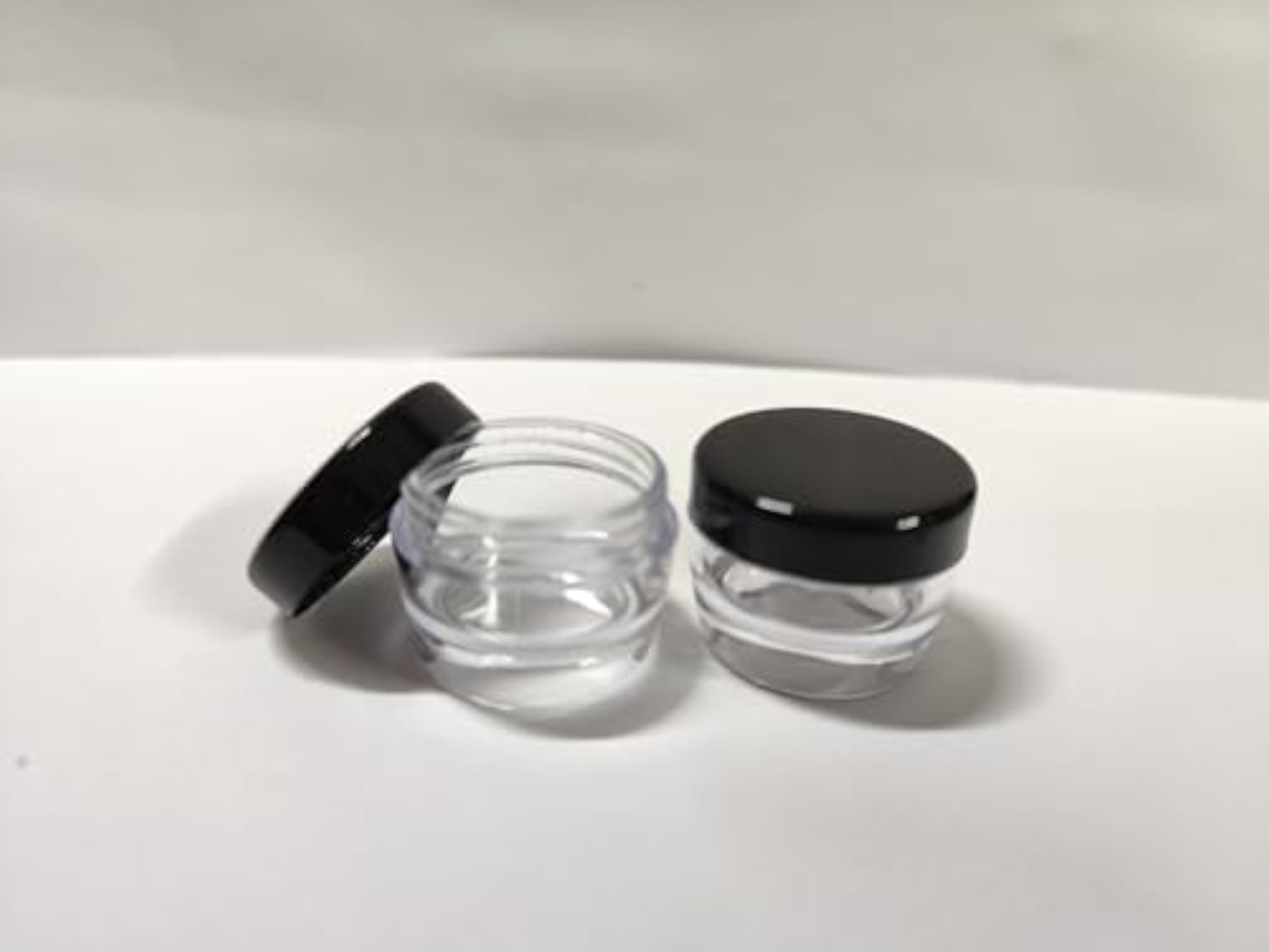 SHREE MAHA 5gm Empty Cosmetic Clear Fancy Containers, Pack of 24