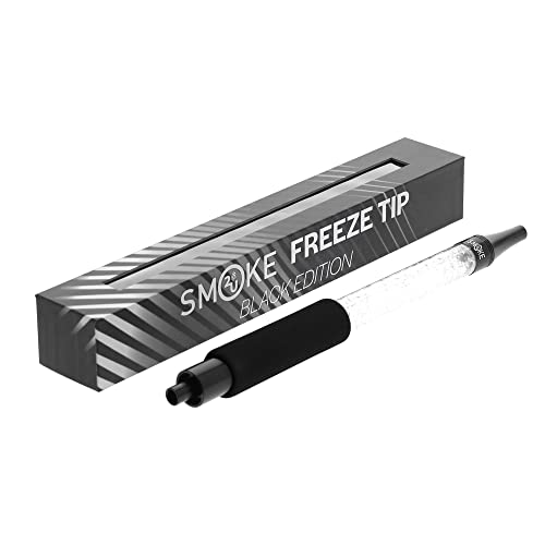 SMOKE2U Ice Bazooka Freeze Tip | Hochwertiges Eis Mundstück in Verschiedenen Designs | Kalter und Küher Rauchgenuss und angenehmer Griff durch Polsterung (Schwarz/Weiß)