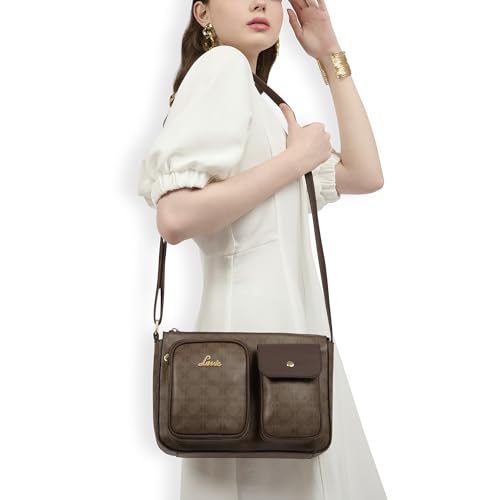 Image of Lavie Women's Monogram Elsa Pocket Crossbody Sling Bag | Ladies Purse Handbag | Gift for Women