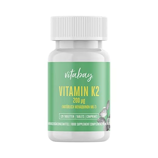 Vitamin K2 200 µg (naturlig menakinon MK-7) (120 vegantabletter)