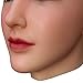 LCUPPON Silicone Female Mask Realistic Face with Makeup for Crossdressing Cosplay Halloween Masks (Ivory)
