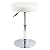 FURWOO Short Round PU Leather Shop Stool Height Adjustable Stool Swivel Counter Stool Office Stool Chair SPA Salon Stool Manicure Stool Tattoo Stool Small(White)