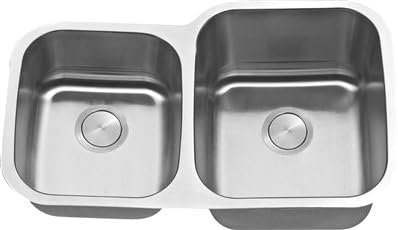 LI-300-D Dalmacia C-TECH-I Undermount Kitchen Sink Stainless Steel 16 Gauge