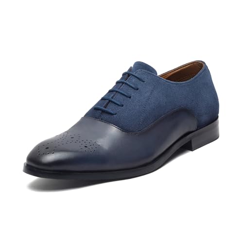 Image of LOUIS STITCH Men's Formal Shoes | Handcrafted European Leather Brogues | Lace-Up Style for Business, Formal (LSEUBGSU)