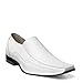 STACY ADAMS mens Templin Bicycle-toe Slip-on loafers shoes, White, 9 US